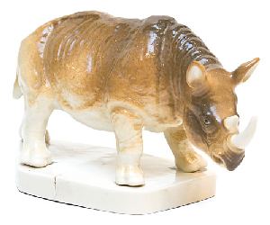 статуэтка носорога фарфор